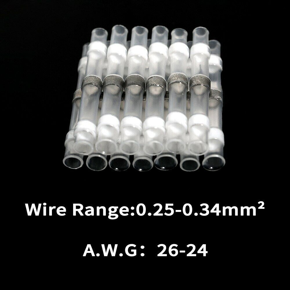400x Waterproof Heat Shrink Solder Seal Sleeve Wire Butt Connectors Terminal kit