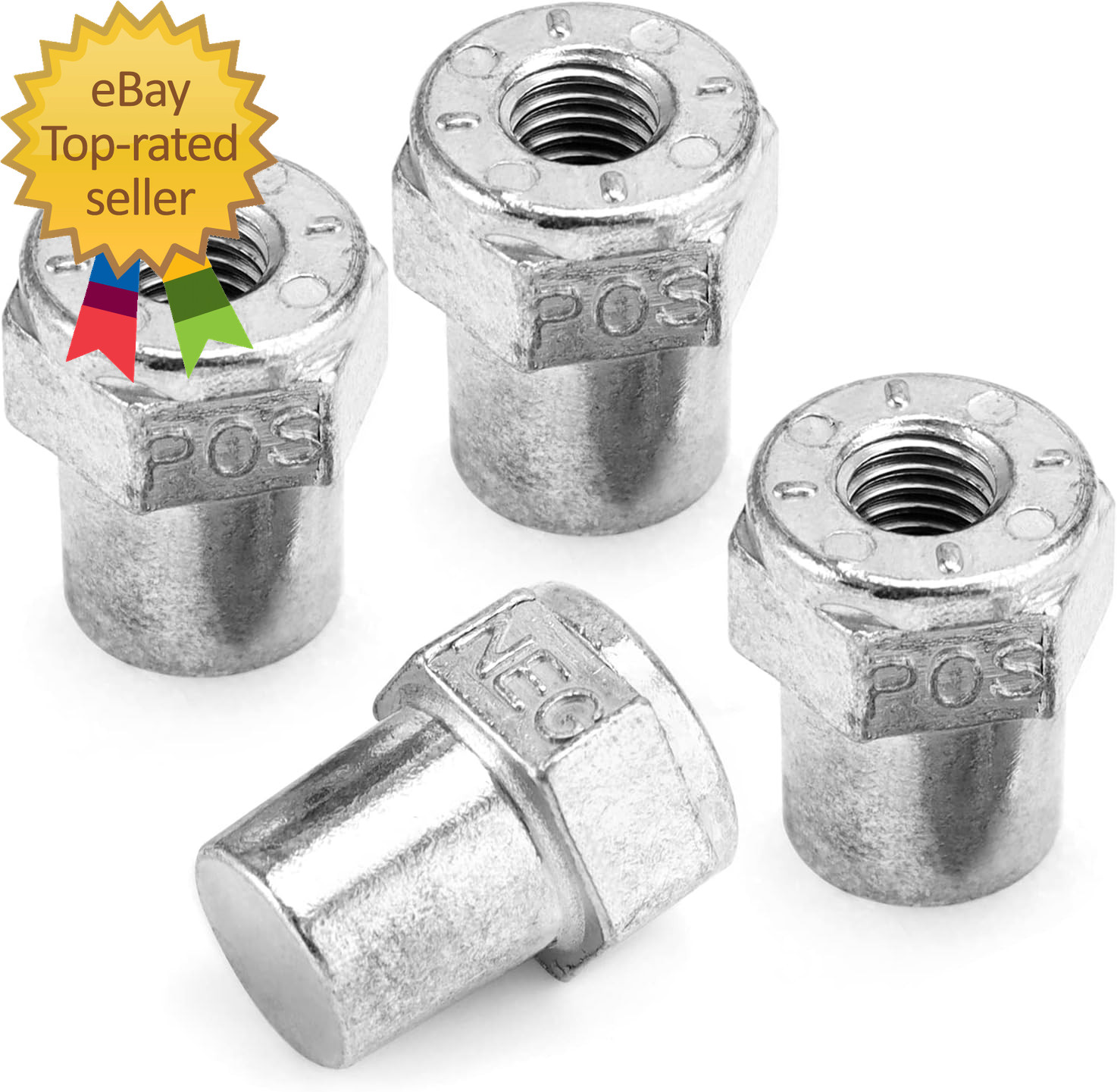 Car Positive Negative Battery Post Terminal 2 Pair Zinc Alloy Battery Adapter