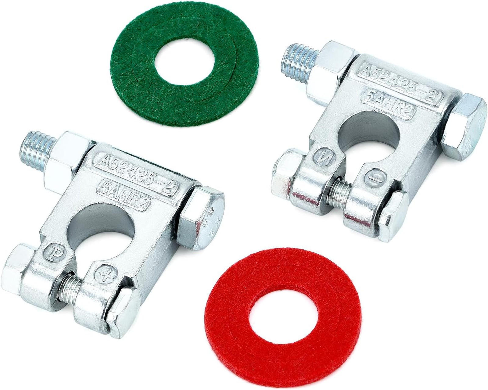 Battery Terminal Set 8 Pairs Tapered Lead Alloy for Top Post Car RV Boat