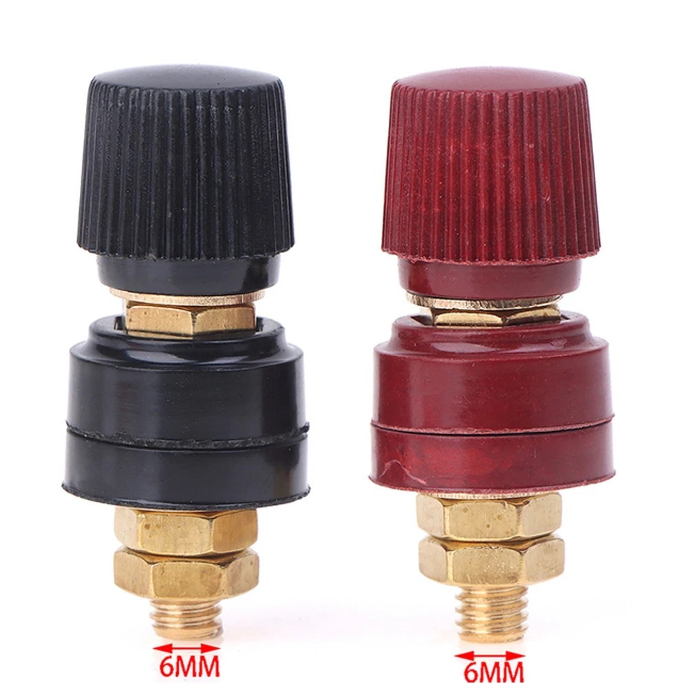 6mm 8mm Brass Battery Terminal Stud Remote Power Junction Post Connector Kit