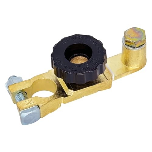 Top Post Battery Disconnect Switch 12V, Quick 1 Pack Top Post W/ Top Bolt