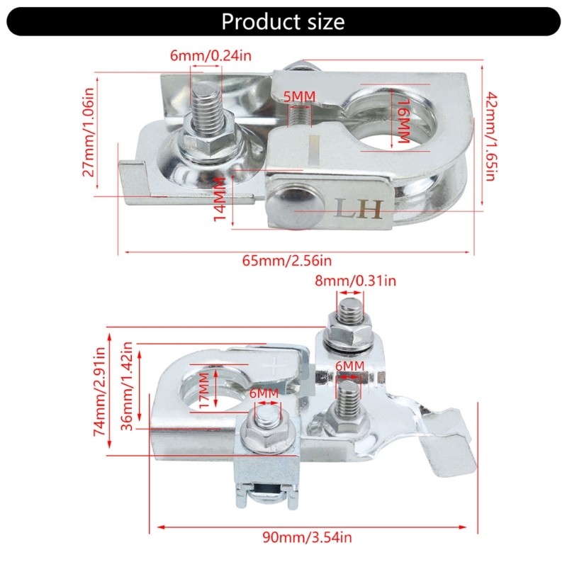 Heavy Duty Negative Terminals Precisions Engineered for Safety for Car