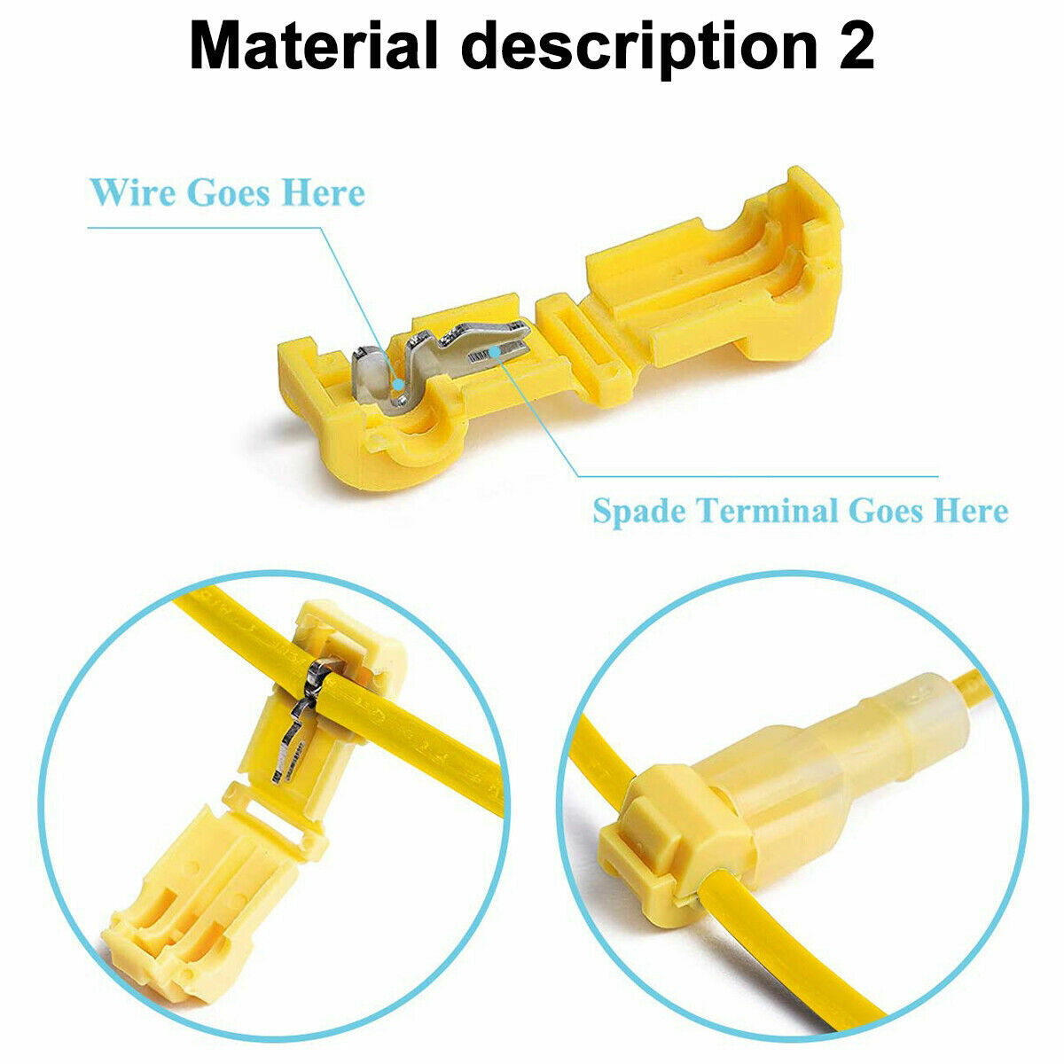 240X Waterproof T-Tap 22-10AWG Quick Splice Wire Terminal Connectors Combo Kit