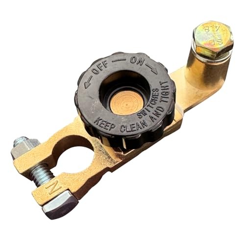 Top Post Battery Disconnect Switch 12V, Quick 1 Pack Top Post W/ Top Bolt