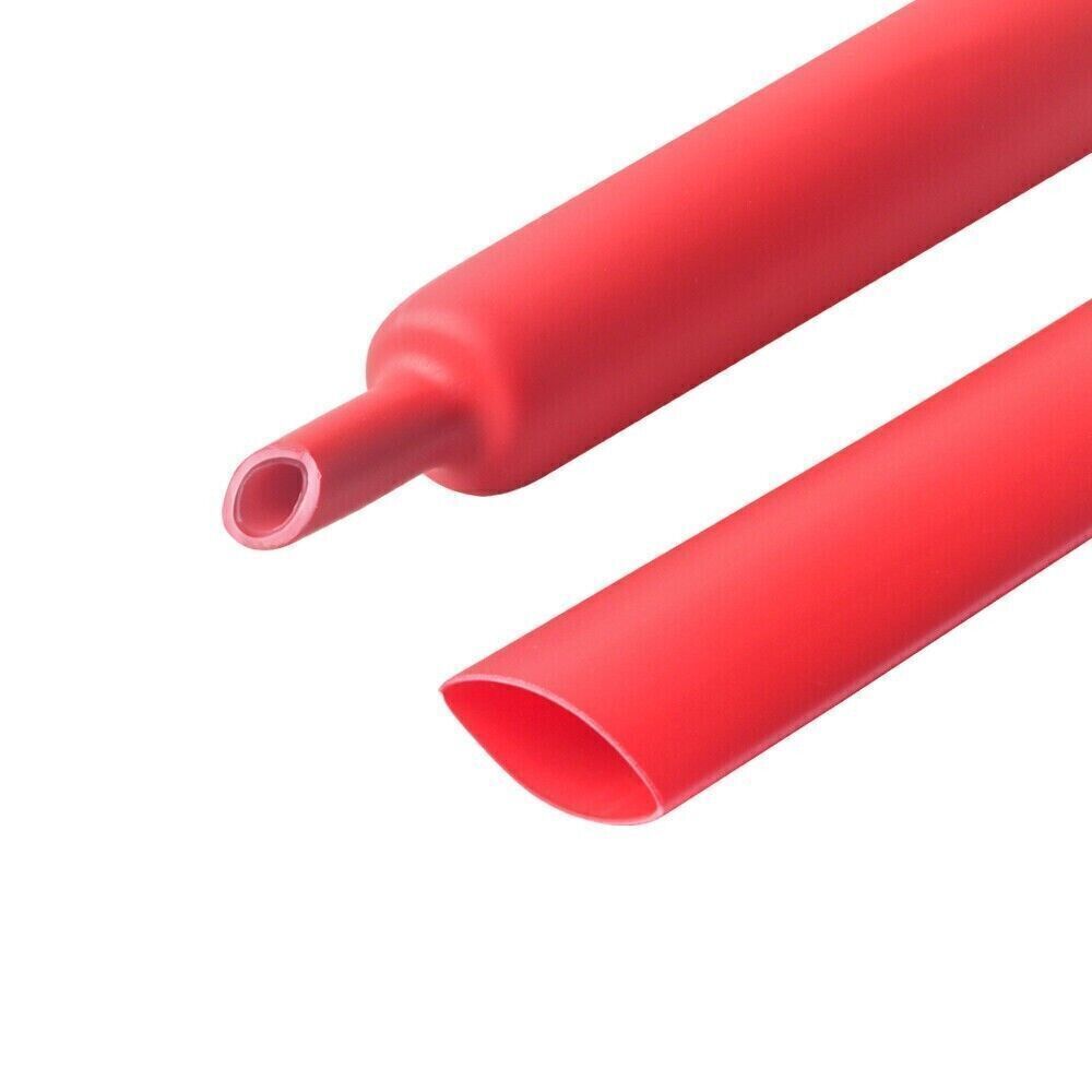 Gauge Copper Cable Lugs 1/0 AWG BLACK & RED Heat Shrink Ring Terminals/Tool