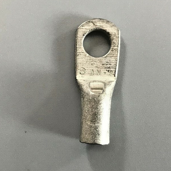 LOT OF 8 BURNDY MS20659-141 TERMINAL LUG CRIMP TYPE 8 AWG 1/4″ STUD