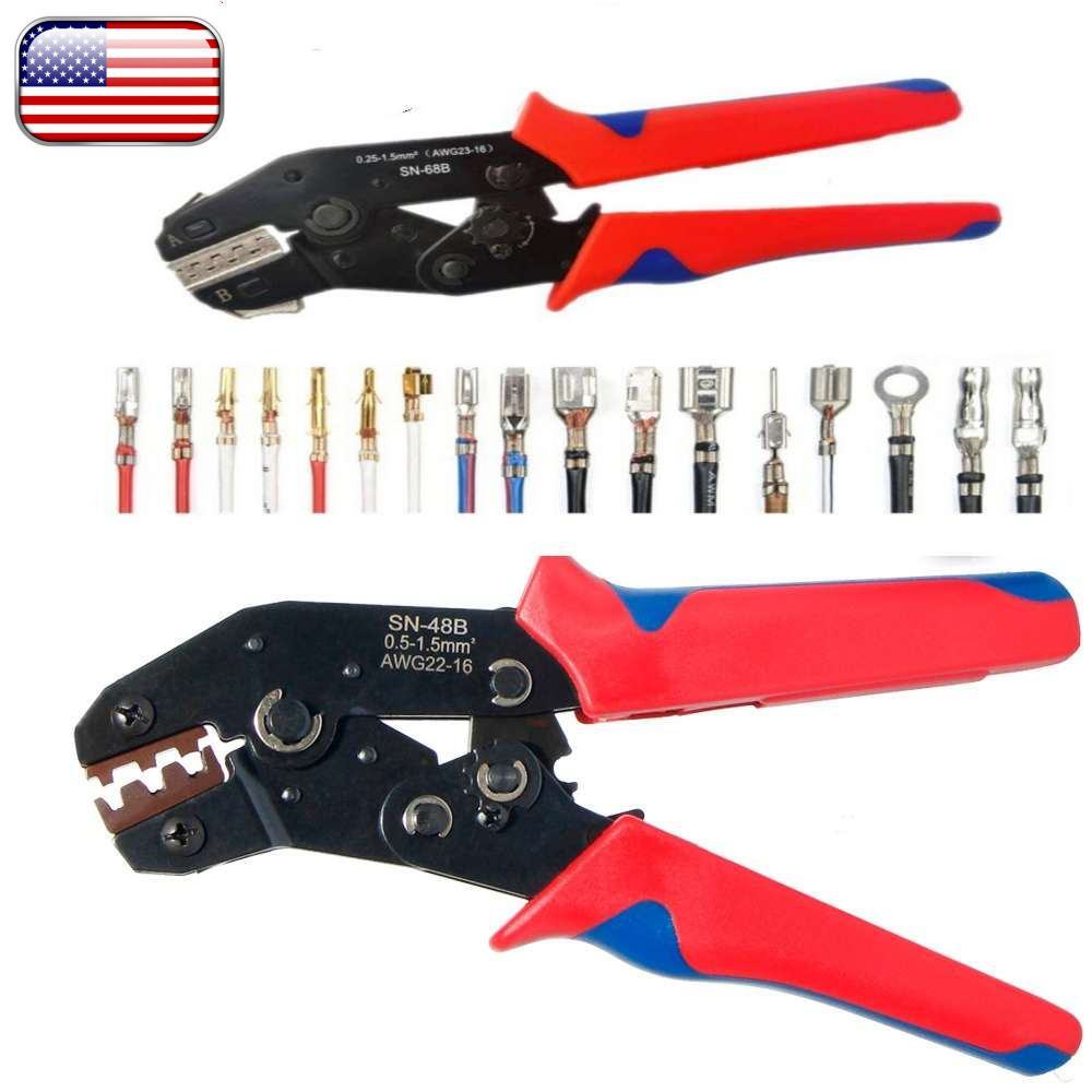 SN-48B/SN-68B Crimping Plier Crimper Tool 0.25-1.5mm² for Electrical Terminal
