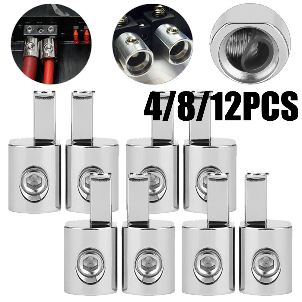 Car 1/0 Gauge To 4 Gauge Pin AWG Power Wire Reducer Car Audio Amp Input Terminal
