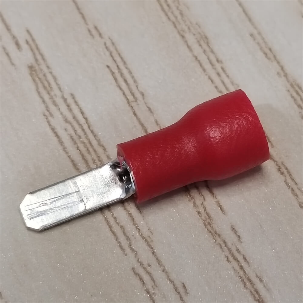 100pcs Male Insulated 2.8mm Spade Terminals 16-22AWG Crimp Wire Connectors