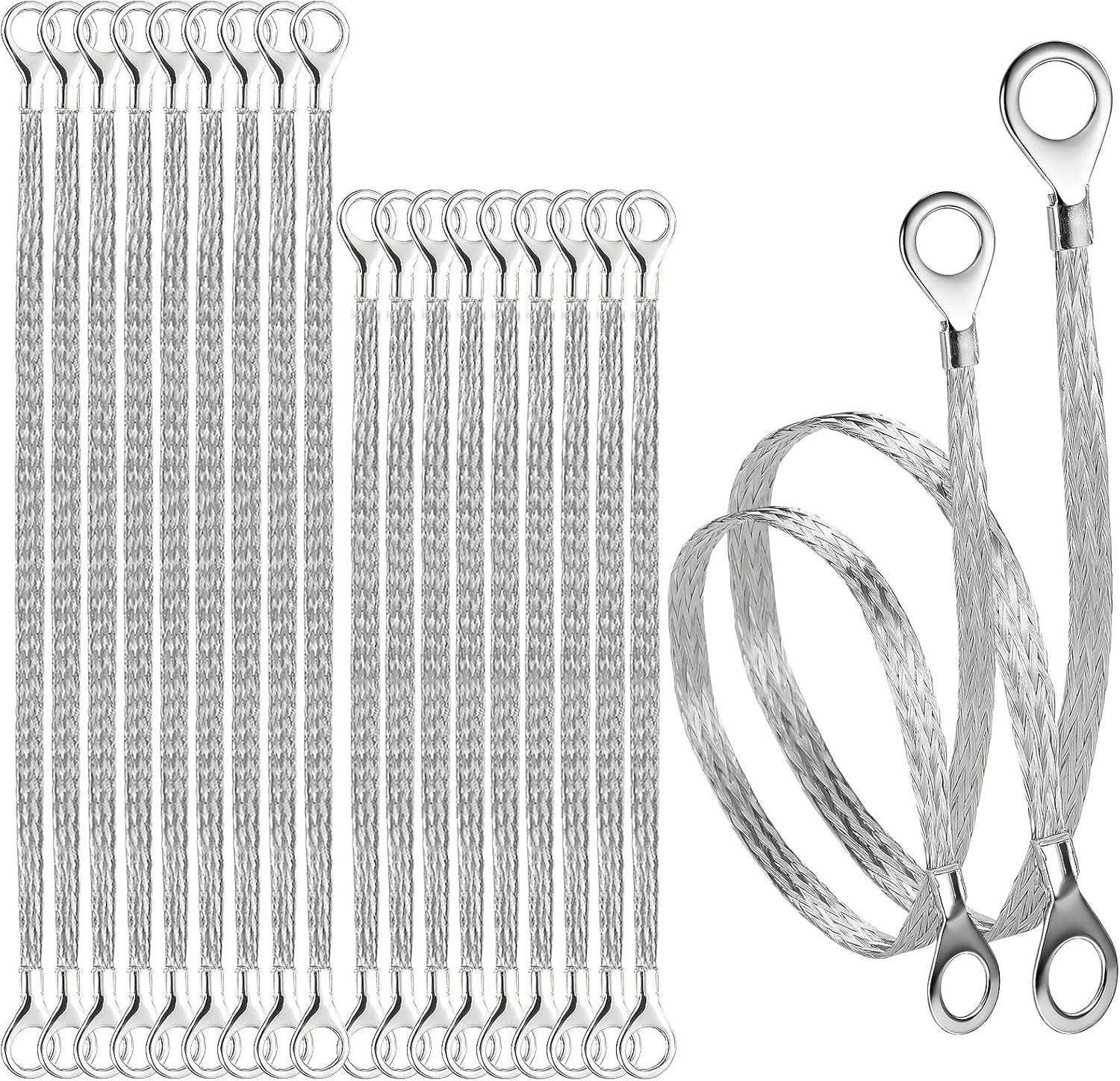 20 Pcs Ground Straps Automotive, 10/12 Inch Engine Universal Ground Strap Kit, B