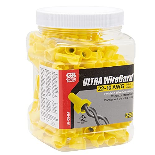 16-084 WingGard Twist-On Wire 100 Count (Pack of 1) Yellow 22 – 10 AWG