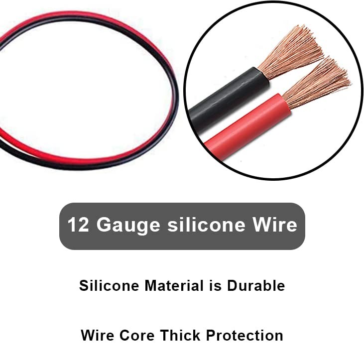 2 Pin Quick Disconnect Wire Harness SAE Connector (5 pack) ，Heavy Duty Cable 12