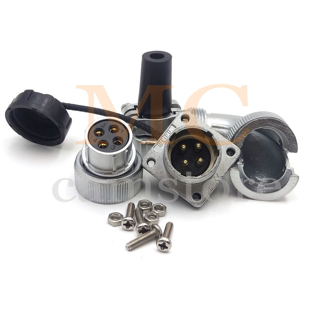 WEIPU WS20 4Pin Aviation Waterproof Connector,AC DC Industrial Power Connectors