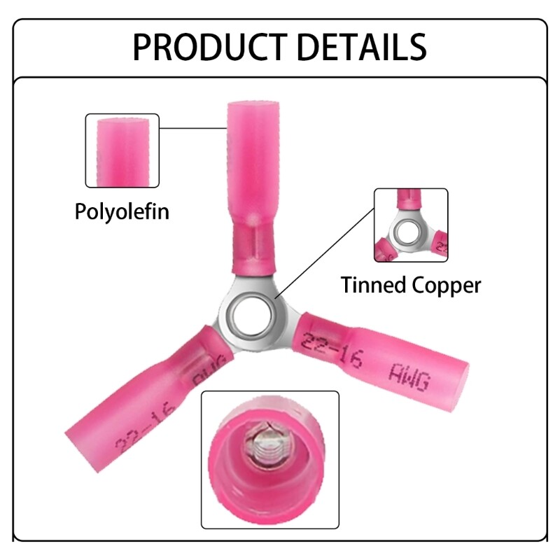Multipurpose 20 Circular Crimps Connectors for Electrical Applications