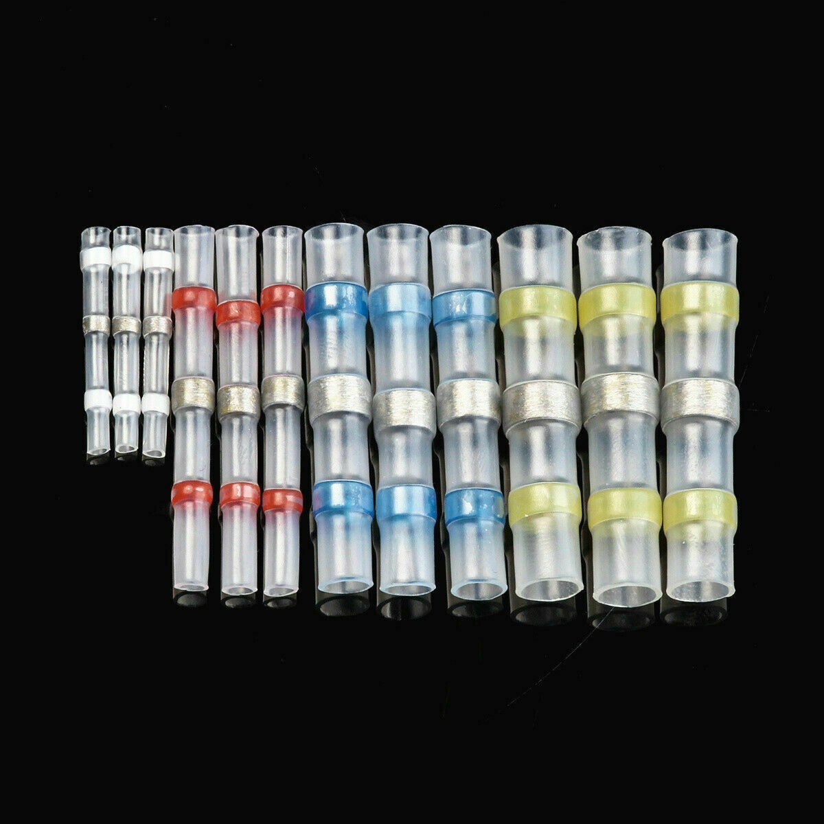 400PCS Waterproof Solder Sleeve Seal Heat Shrink Butt Wire Connectors Terminals