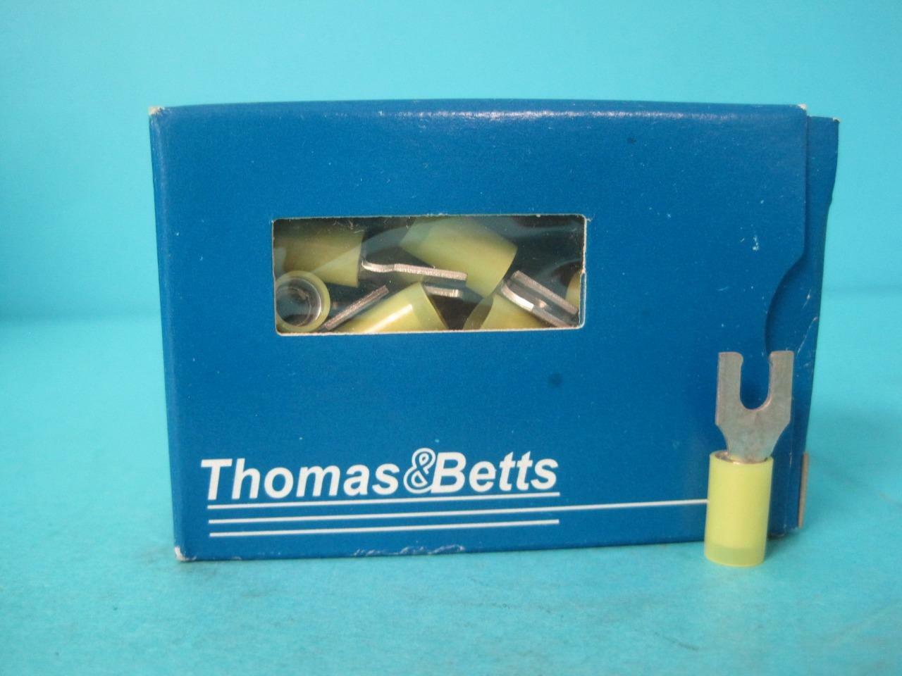 New Box of 50 STA-KON Nylon Locking Fork Terminal RC10-8FL12-10 AWG #8 Stud