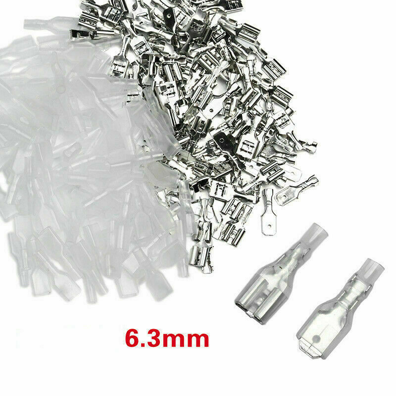 360Pcs 2.8/4.8/6.3mm Male Female Spade Terminals Electrical Wire Connector Crimp