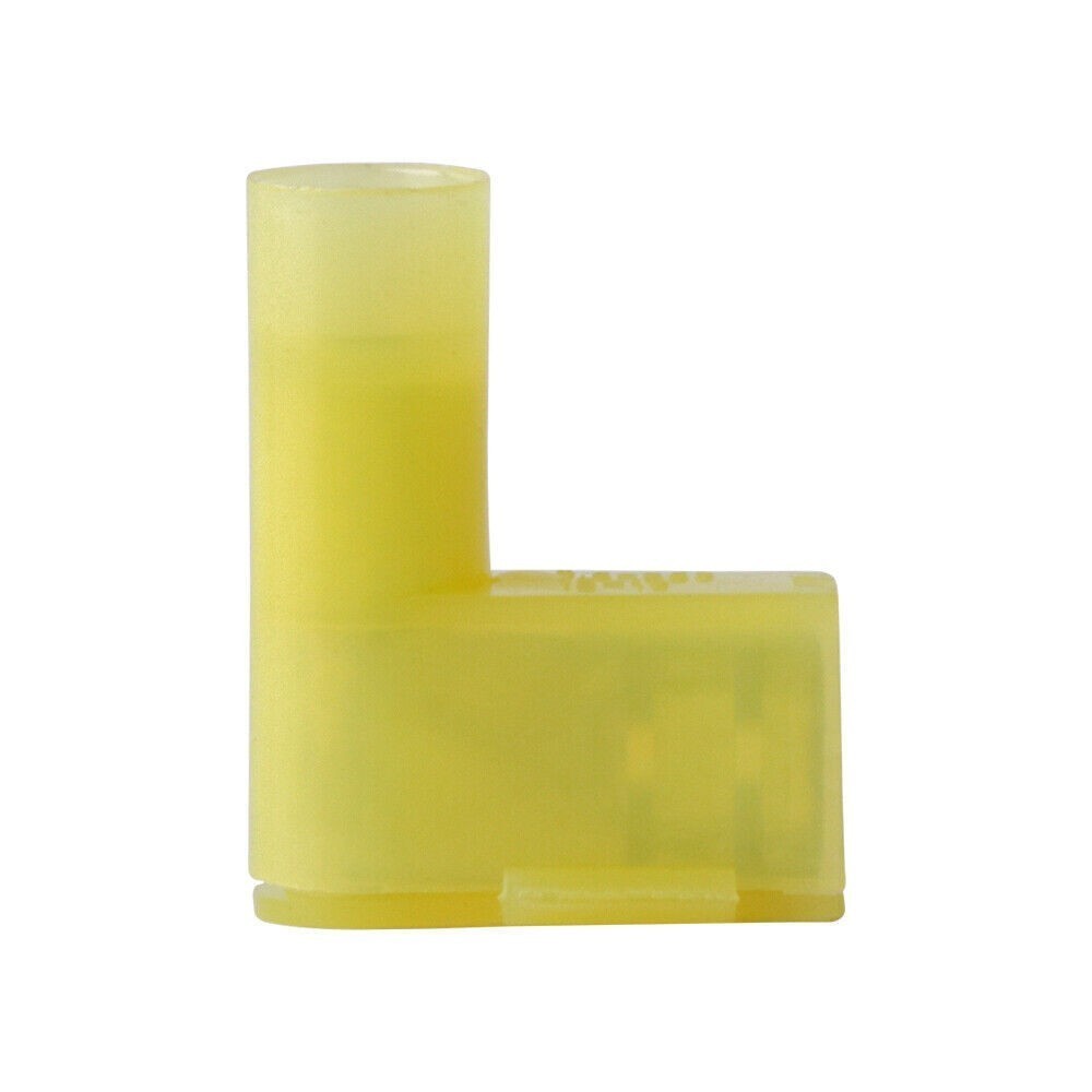 90 Degree Nylon Flag Spade Terminals Female Crimp Connectors Insulated 12-10 AWG