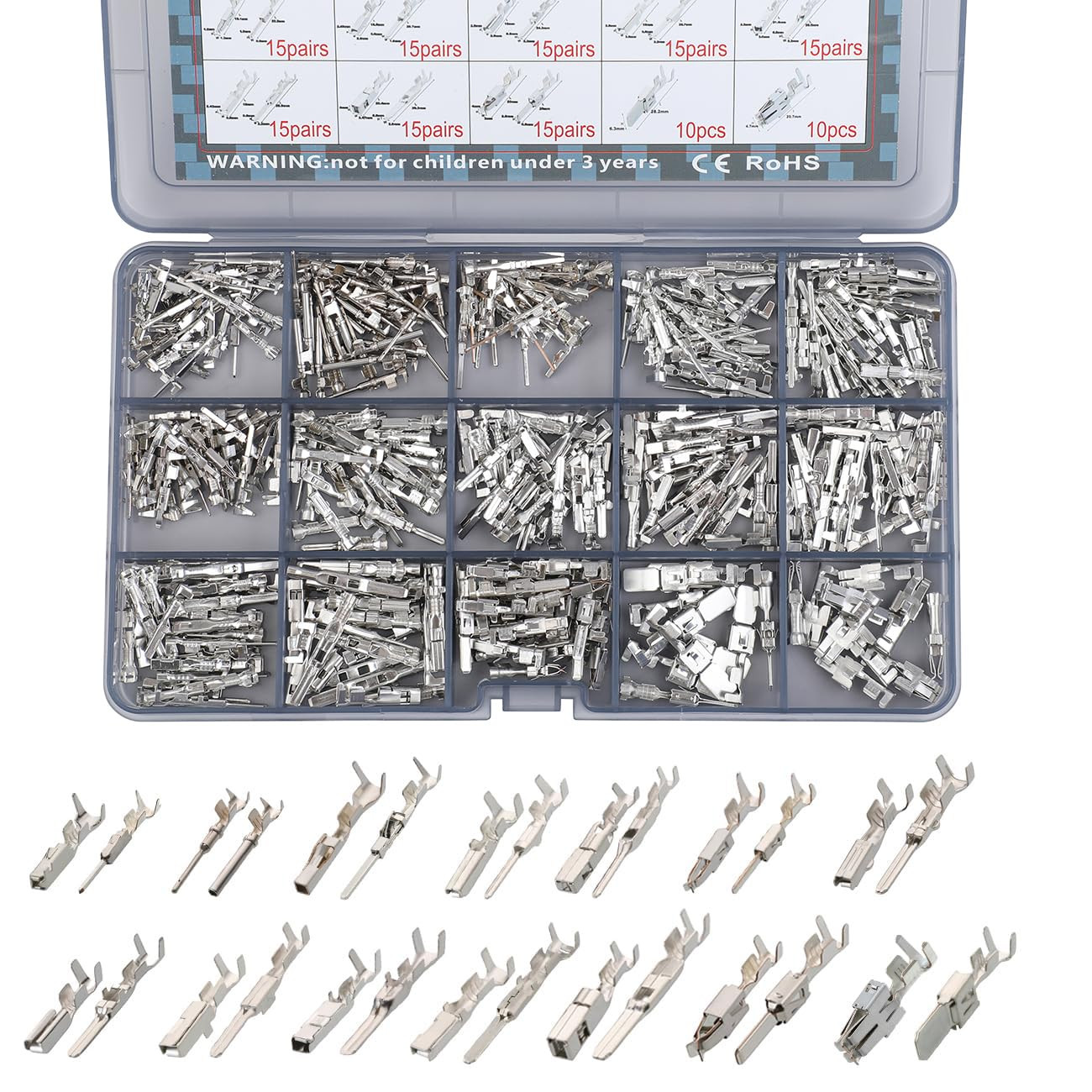 430Pcs 28Types Automotive Car Electrical Terminal Pins Auto Connectors Kit