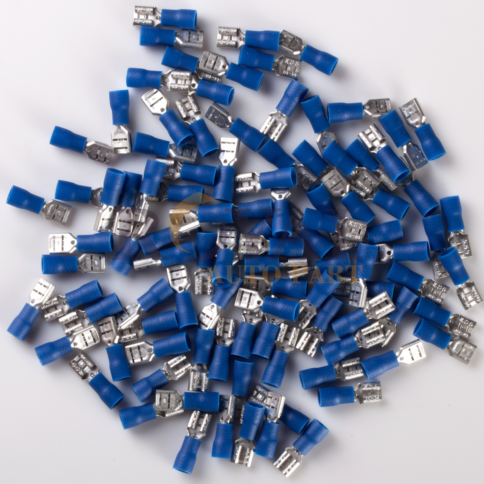 (100) 16-14 AWG FEMALE VINYL QUICK DISCONNECT .205″ ELECTRICAL Crimp Connector