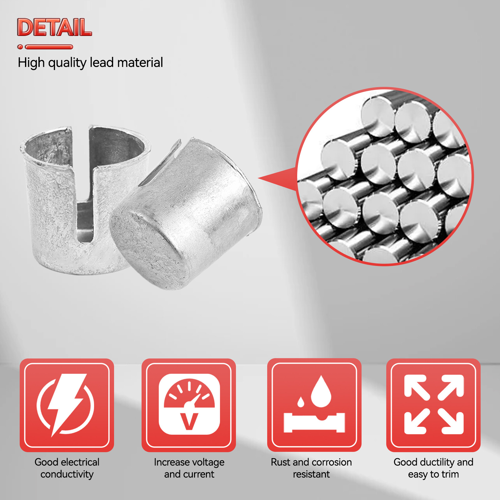 10PCS Car Battery Post Terminal Shims Lead Terminal Shim Caps with 12 P Auto
