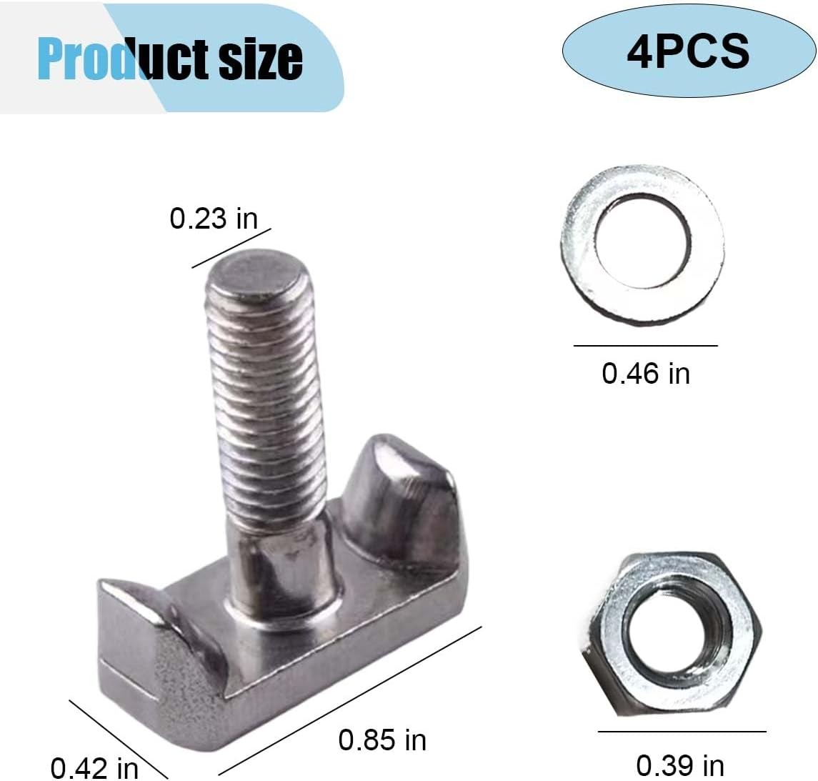 OEM Battery Terminal Bolts Kit – T-Shaped Battery Bolts with Cable 4PCS