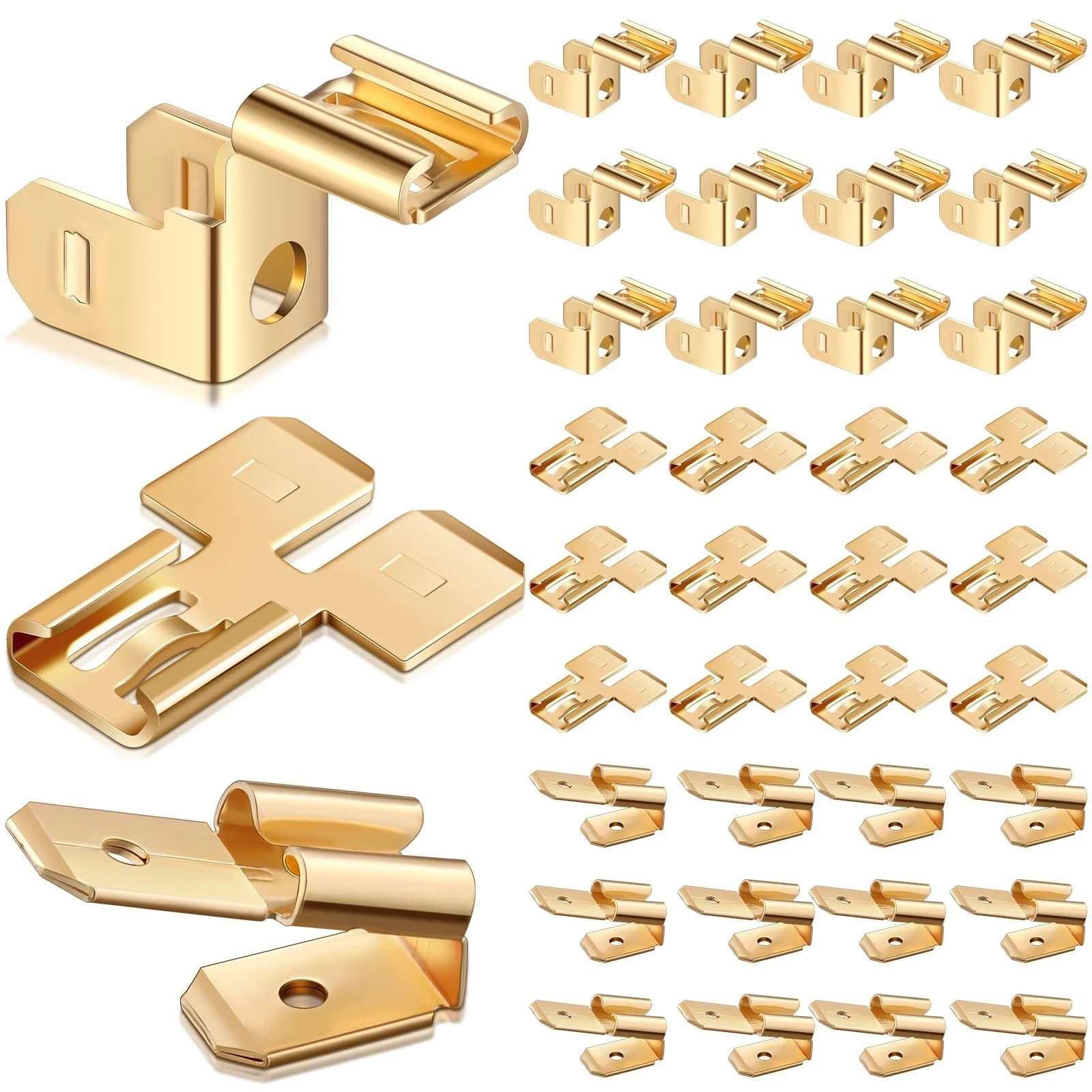 Electrical Quick Splice Wire Terminals, Piggyback Spade Connectors,Double Spade