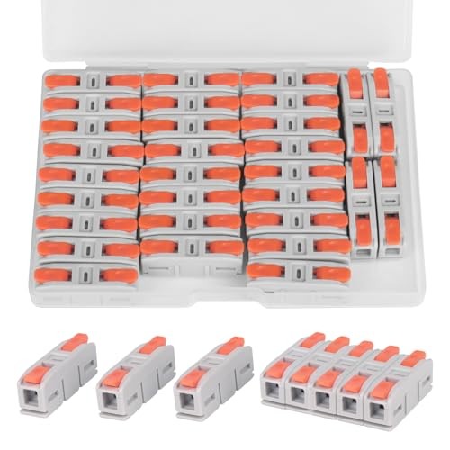 Lever Wire Connectors, Mini Quick Connectors Push-in, 1 in 1 Out 30PCS