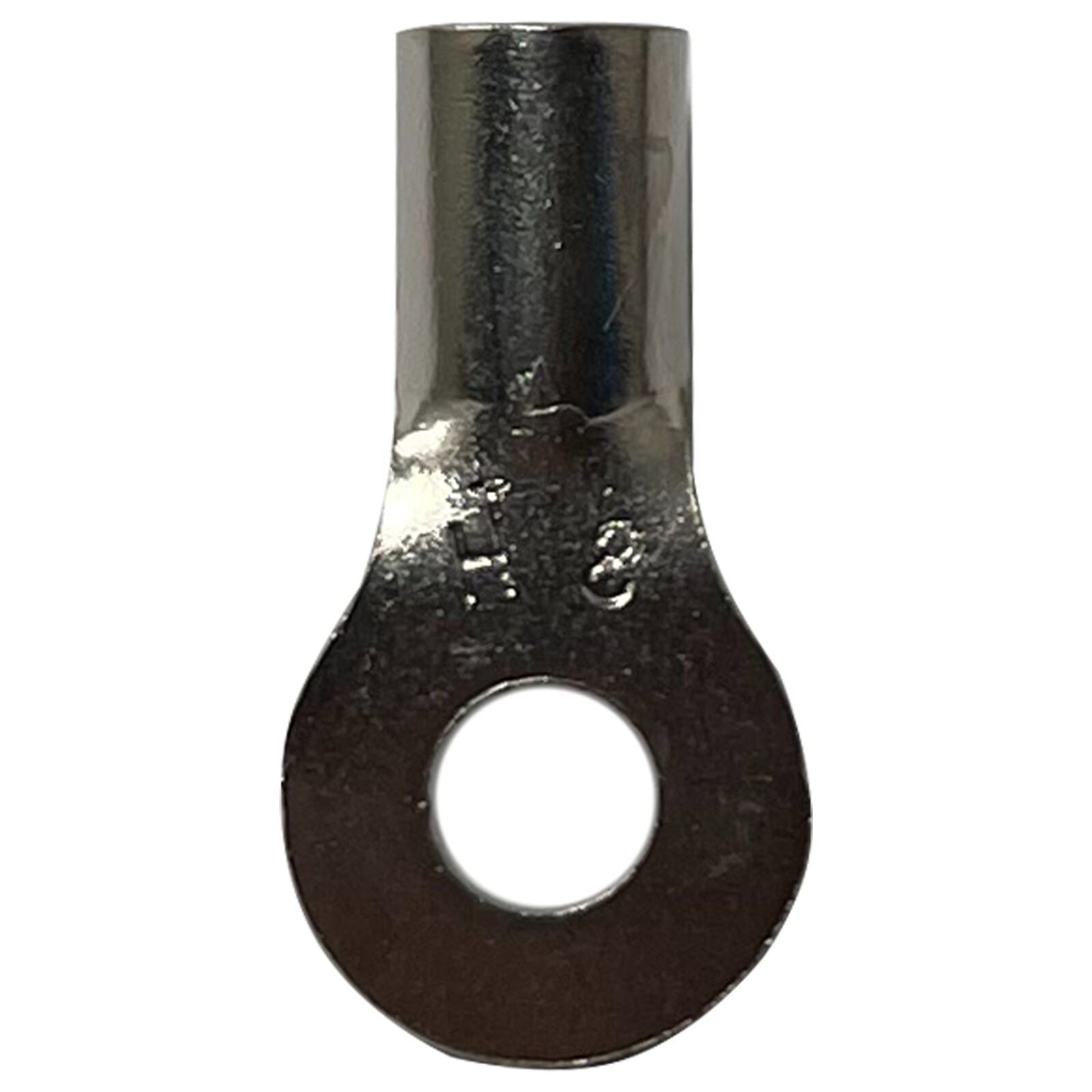 100 Piece High Temperature Non-Insulated 8 Gauge AWG #10 Stud Wire Ring Terminal