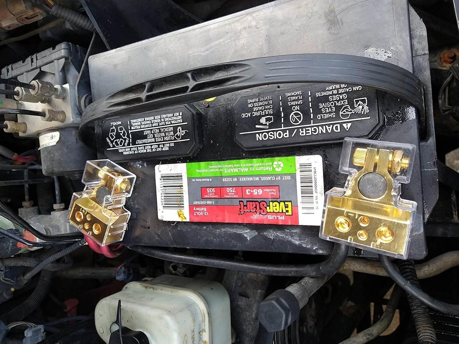 Battery Terminal Connectors, 0/2/4/6/8/10 AWG Battery Terminals, Heavy Duty Car