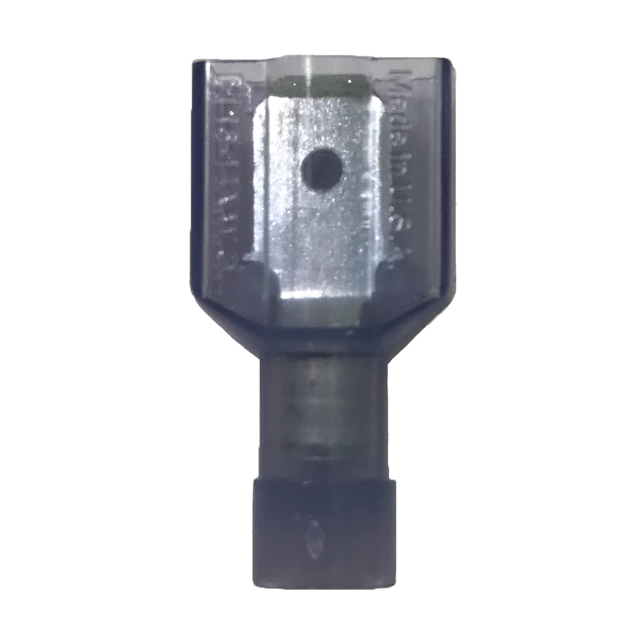 (100) Nylon 16-14 Gauge .250 Tab Fully Insulated Male Quick Disconnect Connector