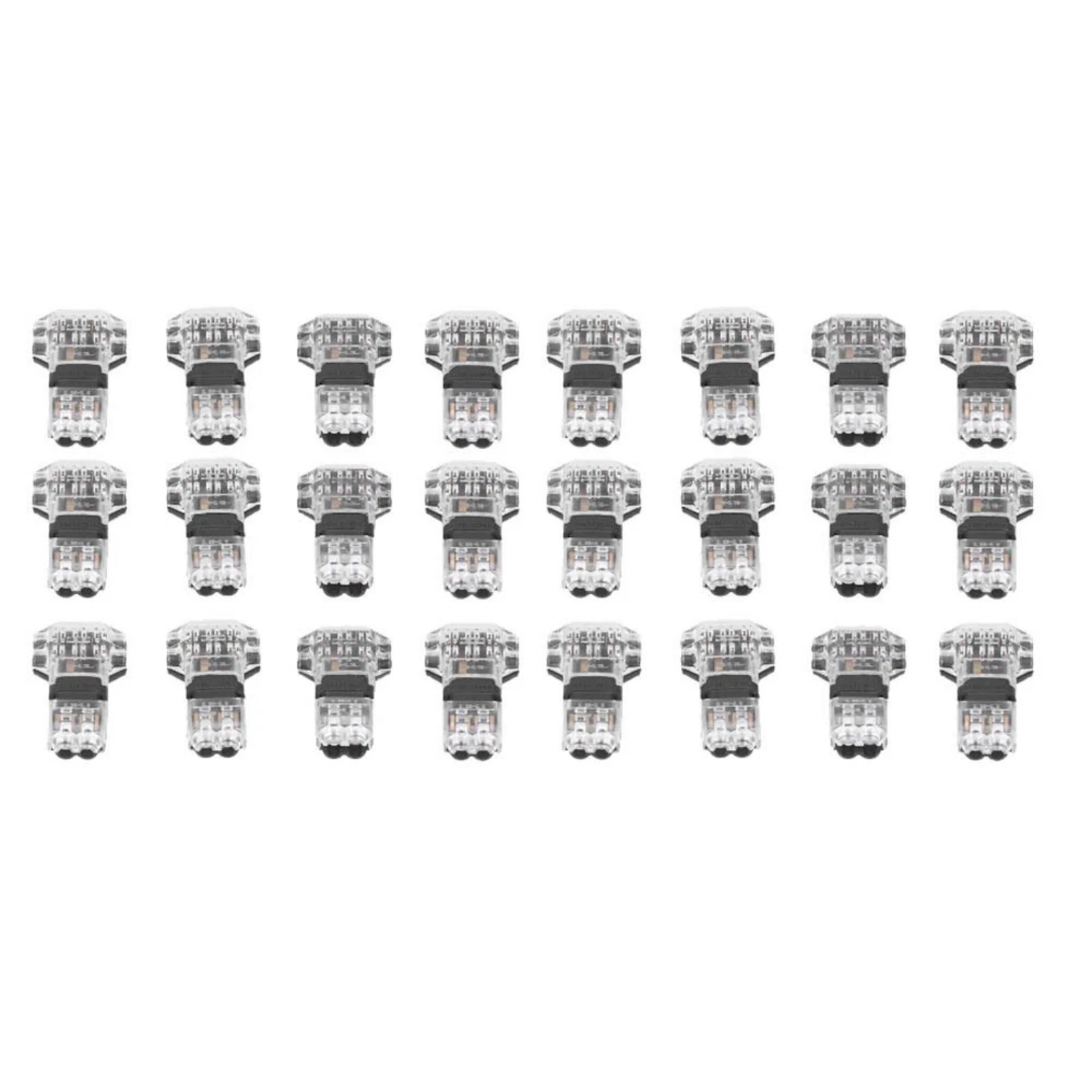 24pcs 3 Way Quick Wire Connector T Tap for 18-22 AWG Wire Splice Connection Kit