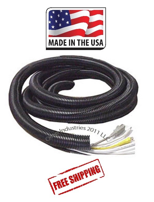 20 FT X 1 INCH BLACK PROTECTIVE WIRE WRAP POLYETHYLENE SPLIT LOOM 1″ x 20′