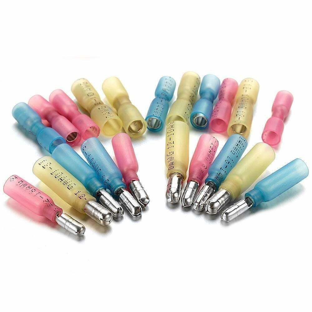 50-10Pairs Heat Shrink Terminals Female Male Spade Bullet Bullet Wire Connectors