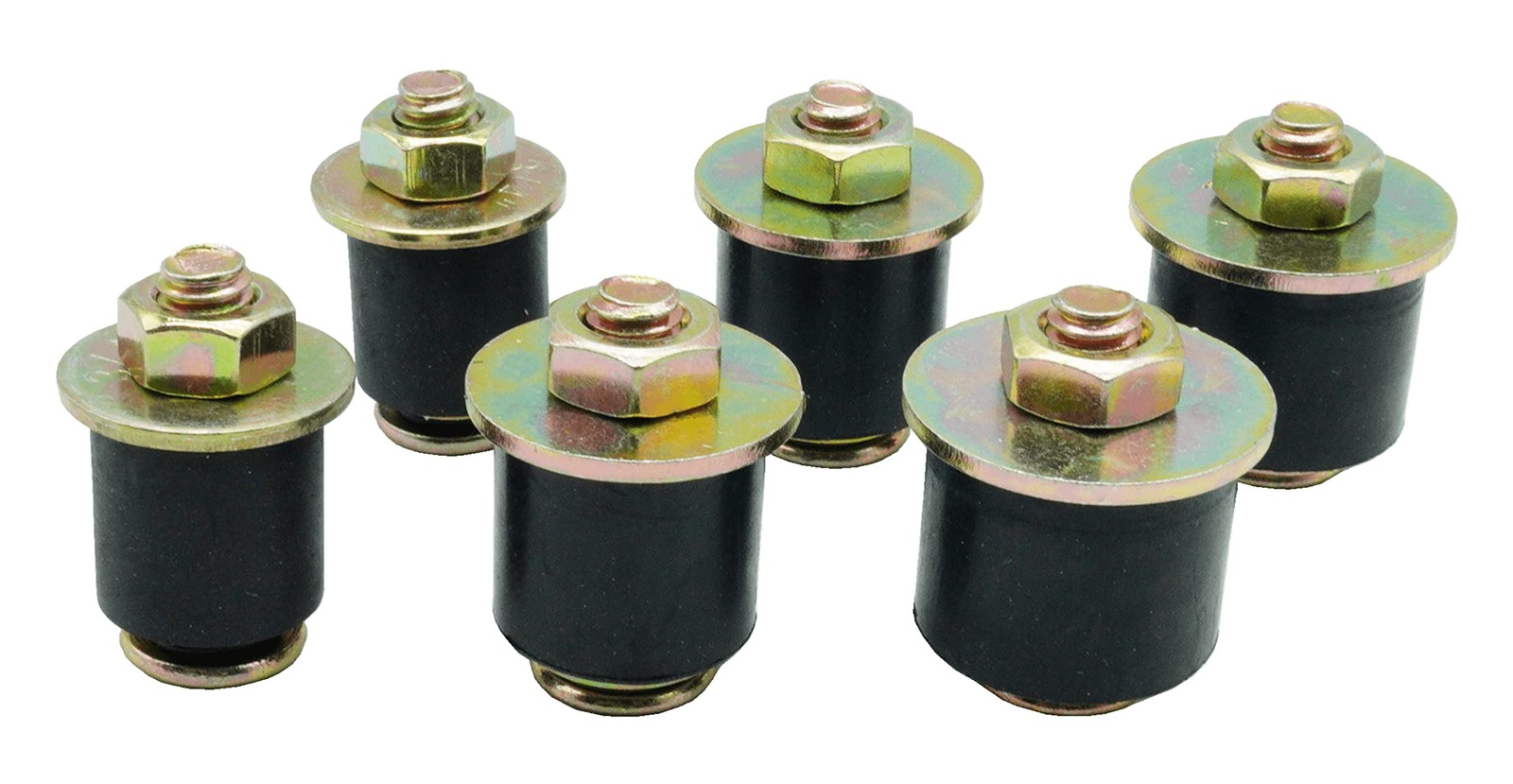 Dsnaduo 3 Sizes (6pcs) Rubber Expansion Plug, Fit Hole 3/4″~1-1/8″, Black