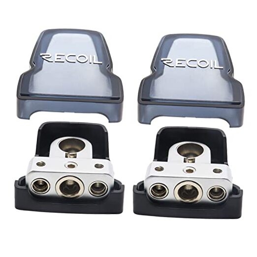 PBT-D04 2 Pack Premium Solid Brass 1X0/4AWG Output and 2X4/8AWG Outputs