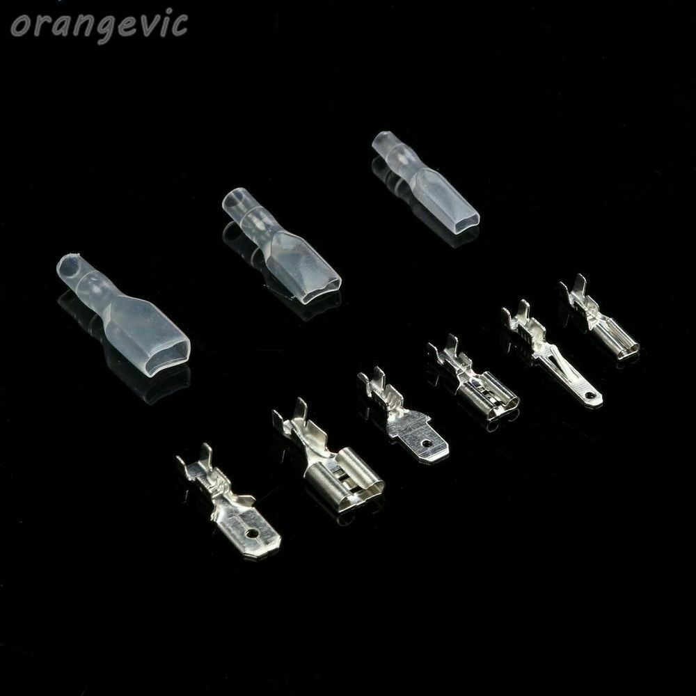 270X Assortment Terminals Kit Electrical Wire Crimp Connectors Male Female Spade
