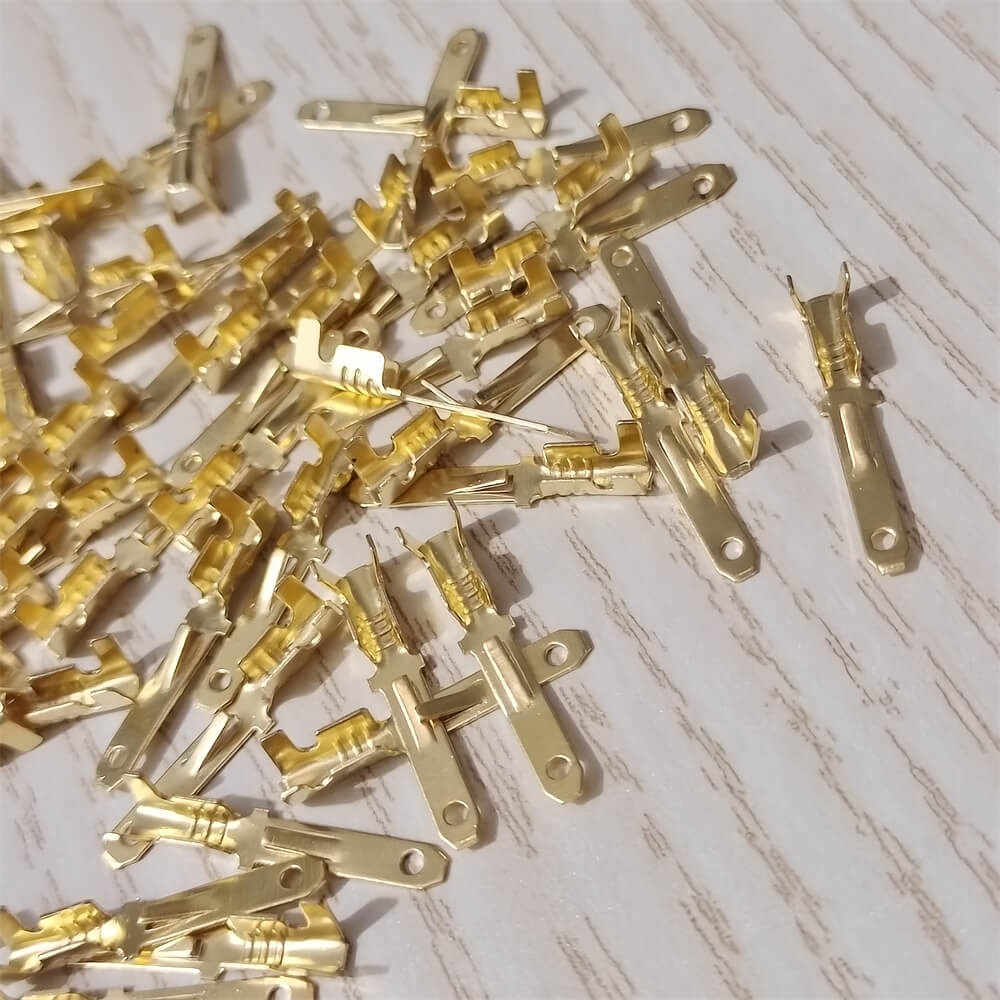 200pcs Male Non-insulated 2.8mm Spade Terminal Quick Crimp Wire Connector Splice
