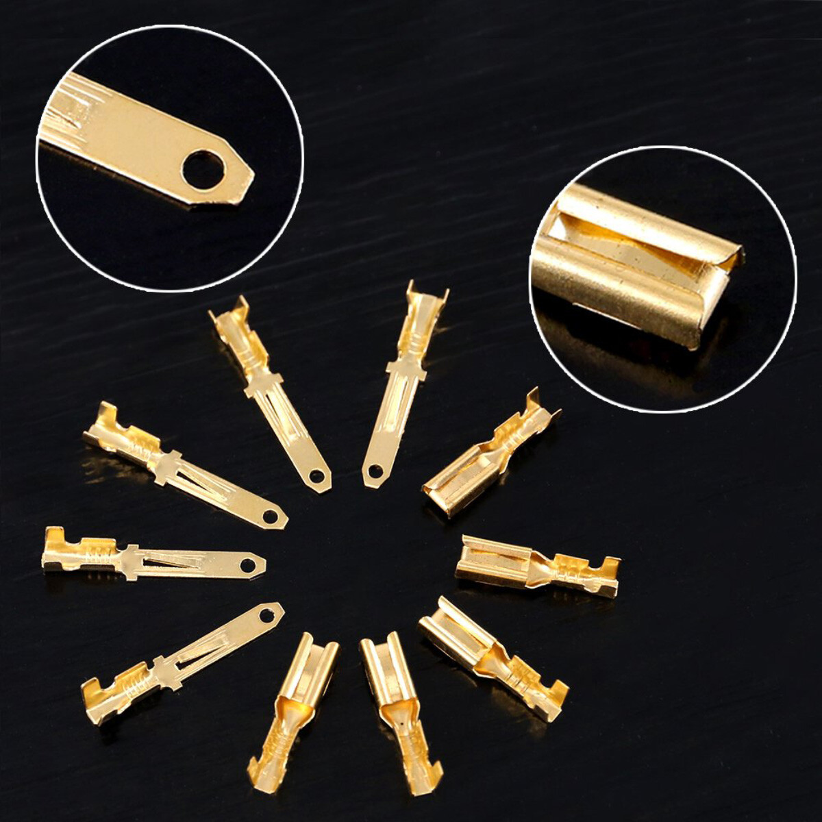 580x 2.8MM Automotive Electrical Wire Connectors Kit 2 3 4 6 9 Pin Header Crimp