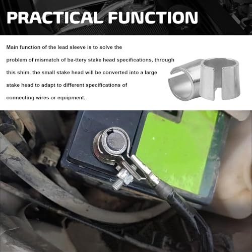 Battery Post Shims, Battery Converter, Car Negative Battery Terminal 2PCS