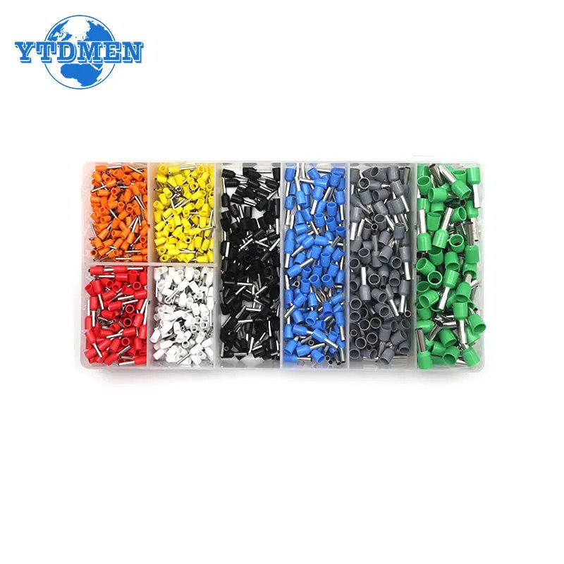 1200* Insulated Ferrule Kit E0506 E1008 E2508 Wire Connector Terminal Block Cord