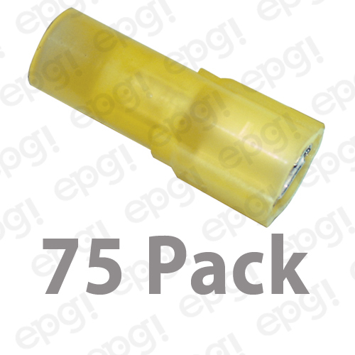 3M FEMALE FULLY INSULATED QUICK DISCONNECT TERM NYLON.25″YEL 10-12GA #3M103E75PK