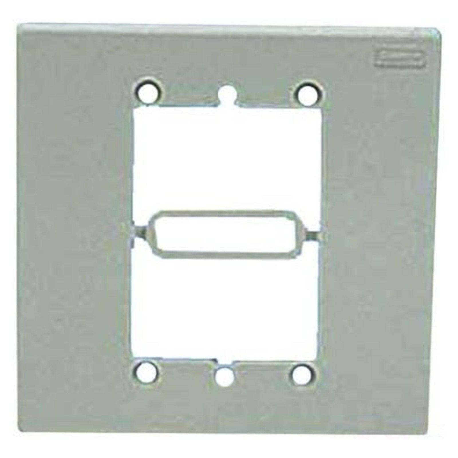 Panduit Miwbawh 2-Gang In-Wall Electrical Adapter Plate 4.96 W X 4.96 H Double
