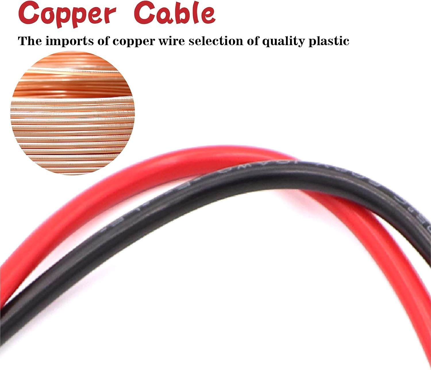 10AWG 2FT Charger Cable, SAE to O Ring Terminal Quick Disconnect Harness, 2 Pin