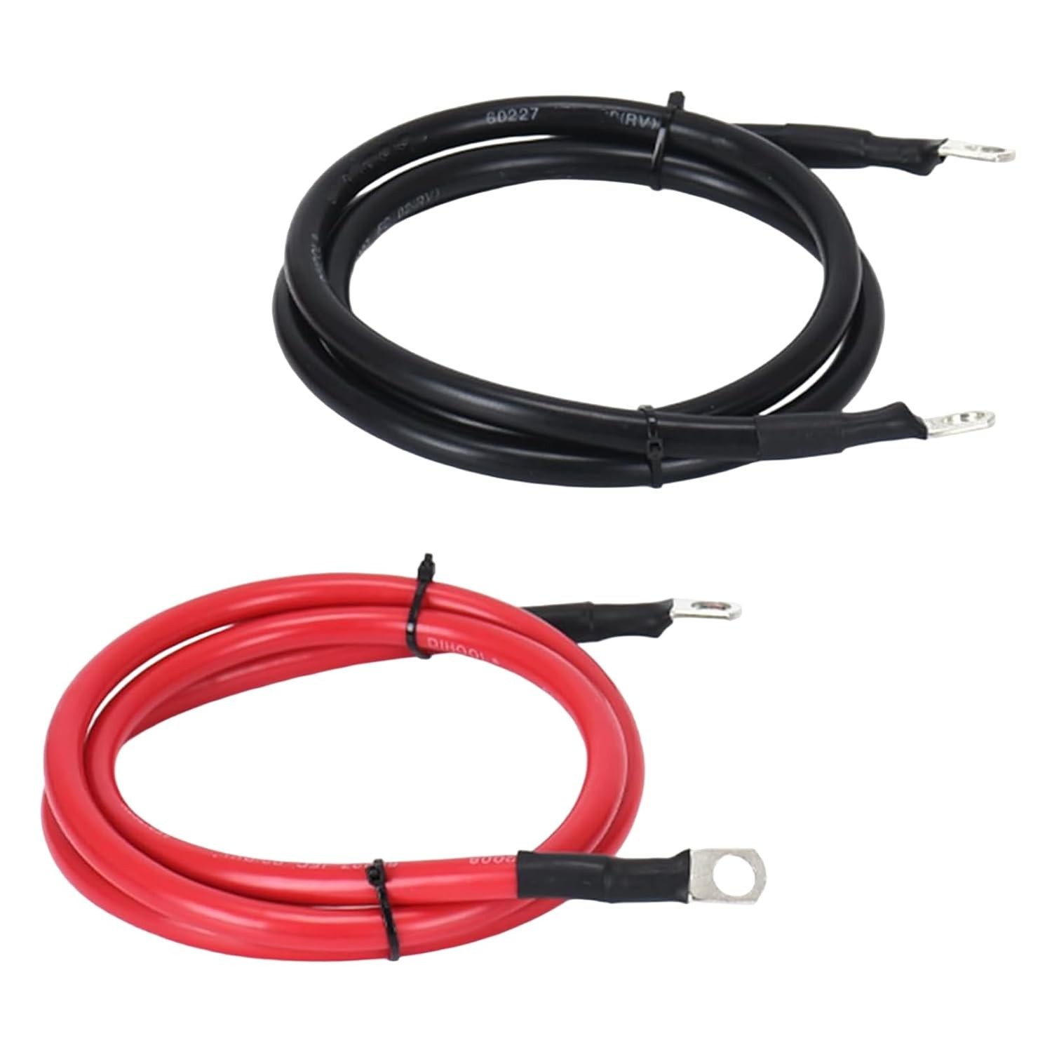 4 AWG Battery Cable 6FT 4 Gauge Pure Copper Battery Inverter Cables with 3/8 …
