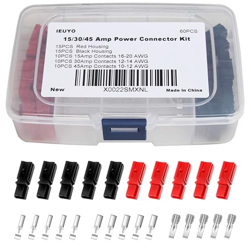 Power Connectors Assortment Kit, Quick-Disconnect Battery 15/30/45A 60