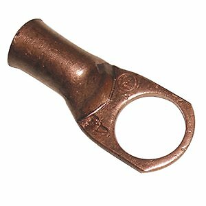 1/2″ ID COPPER RING TERMINAL HEAVY DUTY SEAMLESS #4 GAUGE-5PK