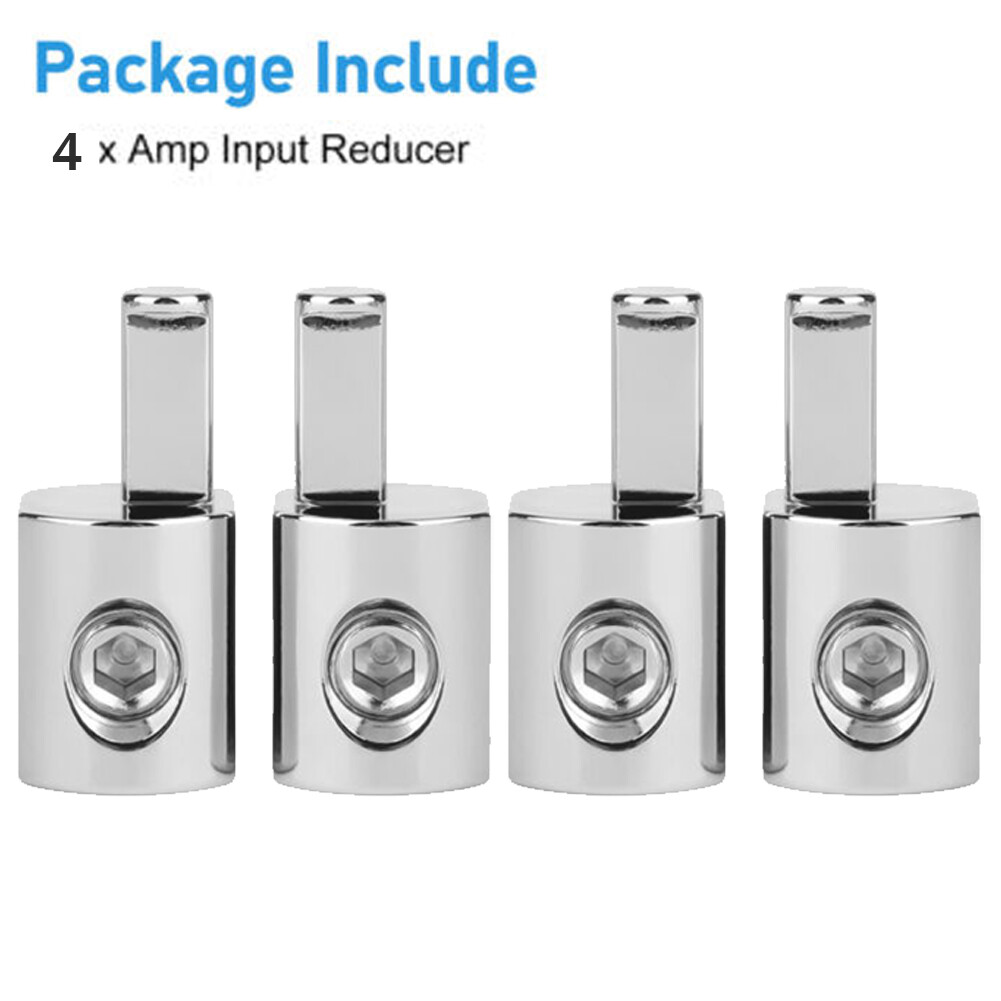 4Pcs 1/0 Gauge To 4 Gauge Pin AWG Power Wire Reducer Car Audio Amp Terminal USA