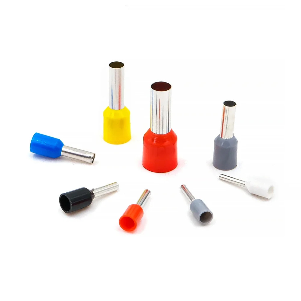 Kit 1200 Embouts Sertir Fil Électrique Isolés E10-12 à 0508 Laiton Pressé