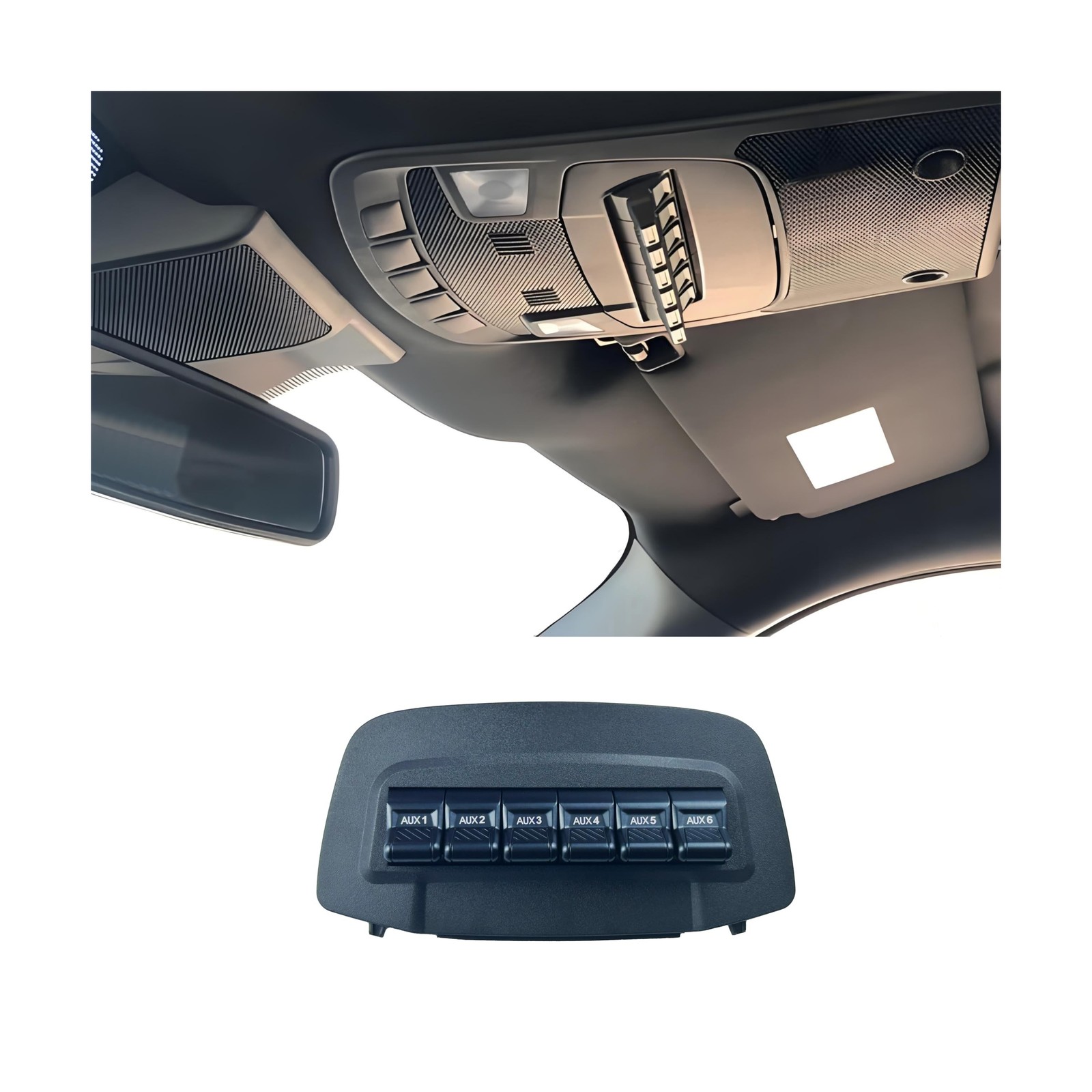 OEM Style Auxiliary Upfitter Switch Bank Kit, Plug&Play Aux Switch Panel Dash…